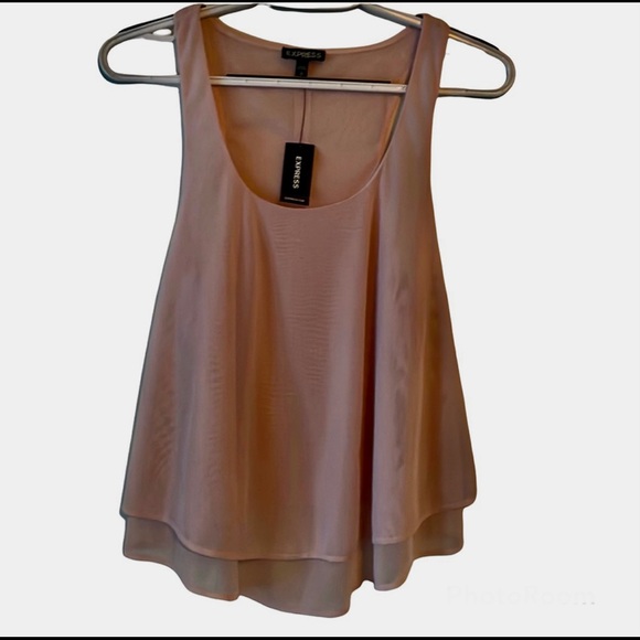 Express Tops - NWT Express Light Pink Tank Top Medium